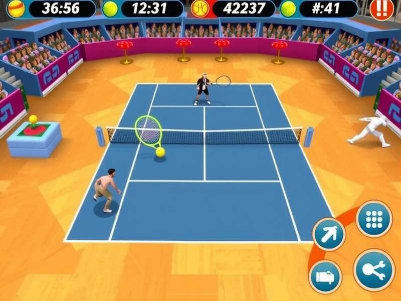 Tennis Clash Epic Duel Gameplay Screenshot